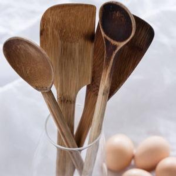 Carbonized Bamboo Essential Cooking Utensils 4 Pack - World Market