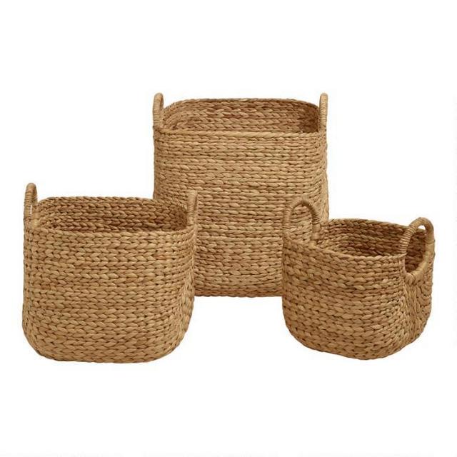 Square Arrow Hyacinth Aimee Basket - Large