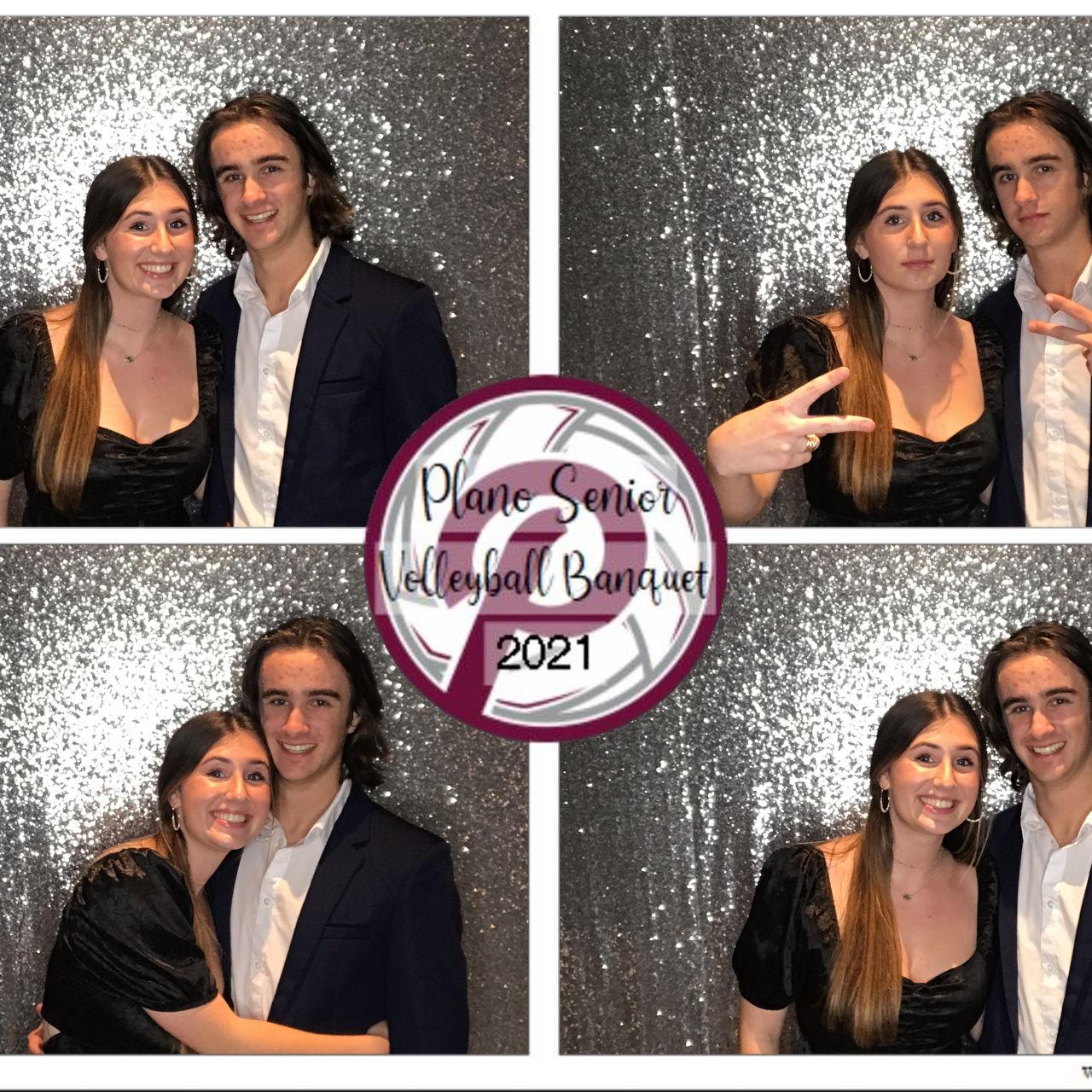 Nov 2021: Sadie's Junior year volleyball banquet. Karson came to all four years of banquets!