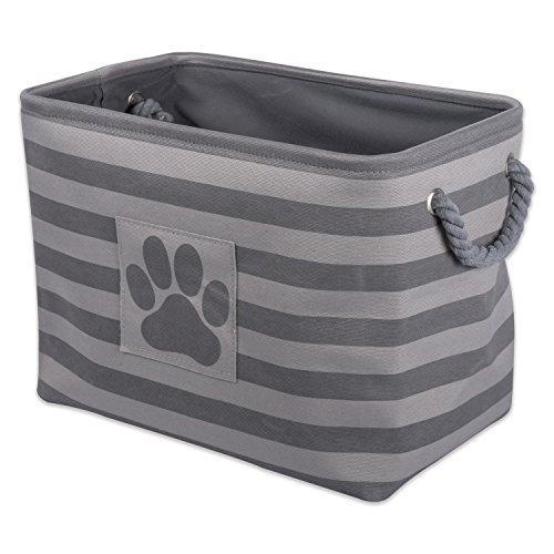 DII Bone Dry Small Round Pet Toy and Accessory Storage Bin, 12"(Dia) x9(H), Collapsible Organizer Storage Basket for Home Décor