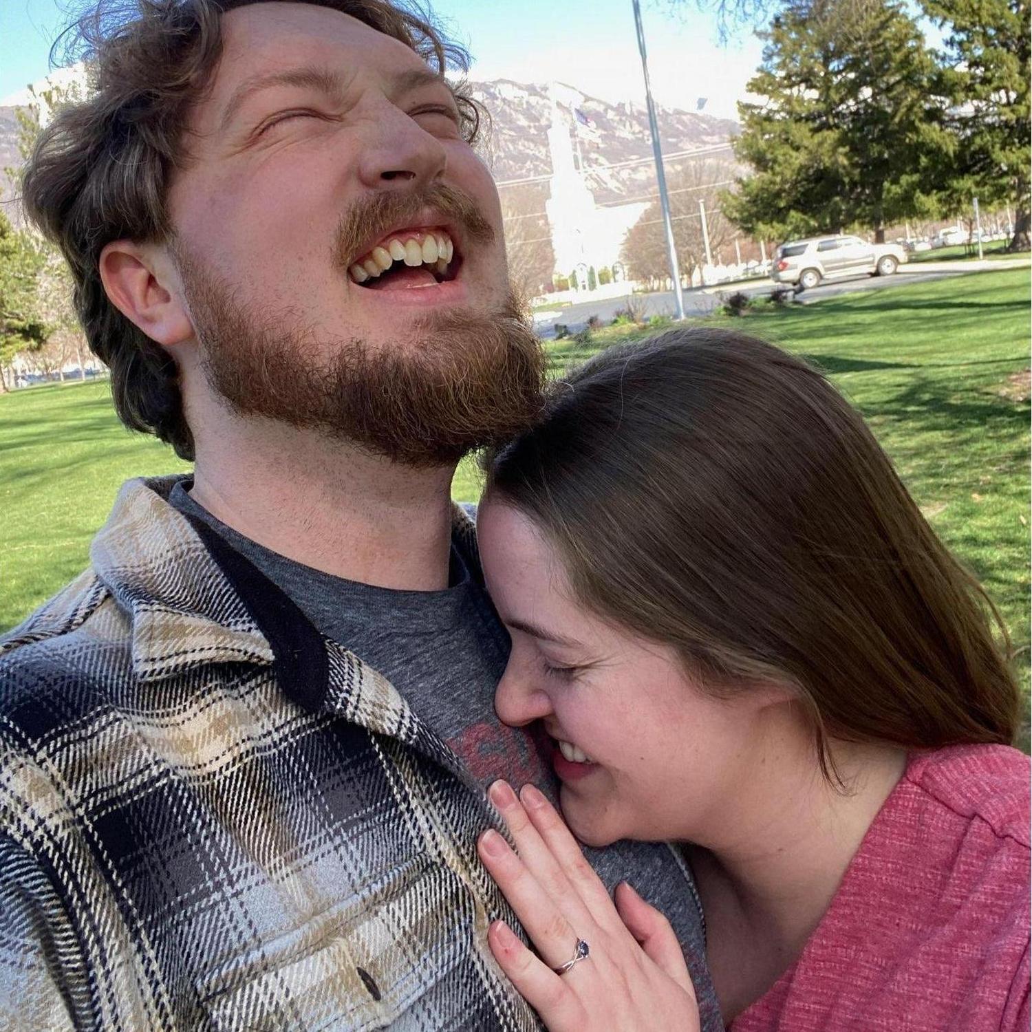 We took this photo right after McKay proposed to me in view of the Mount Timpanogos Temple when we will be sealed for time and all eternity