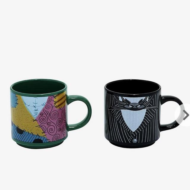 The Nightmare Before Christmas Jack & Sally Mug Set