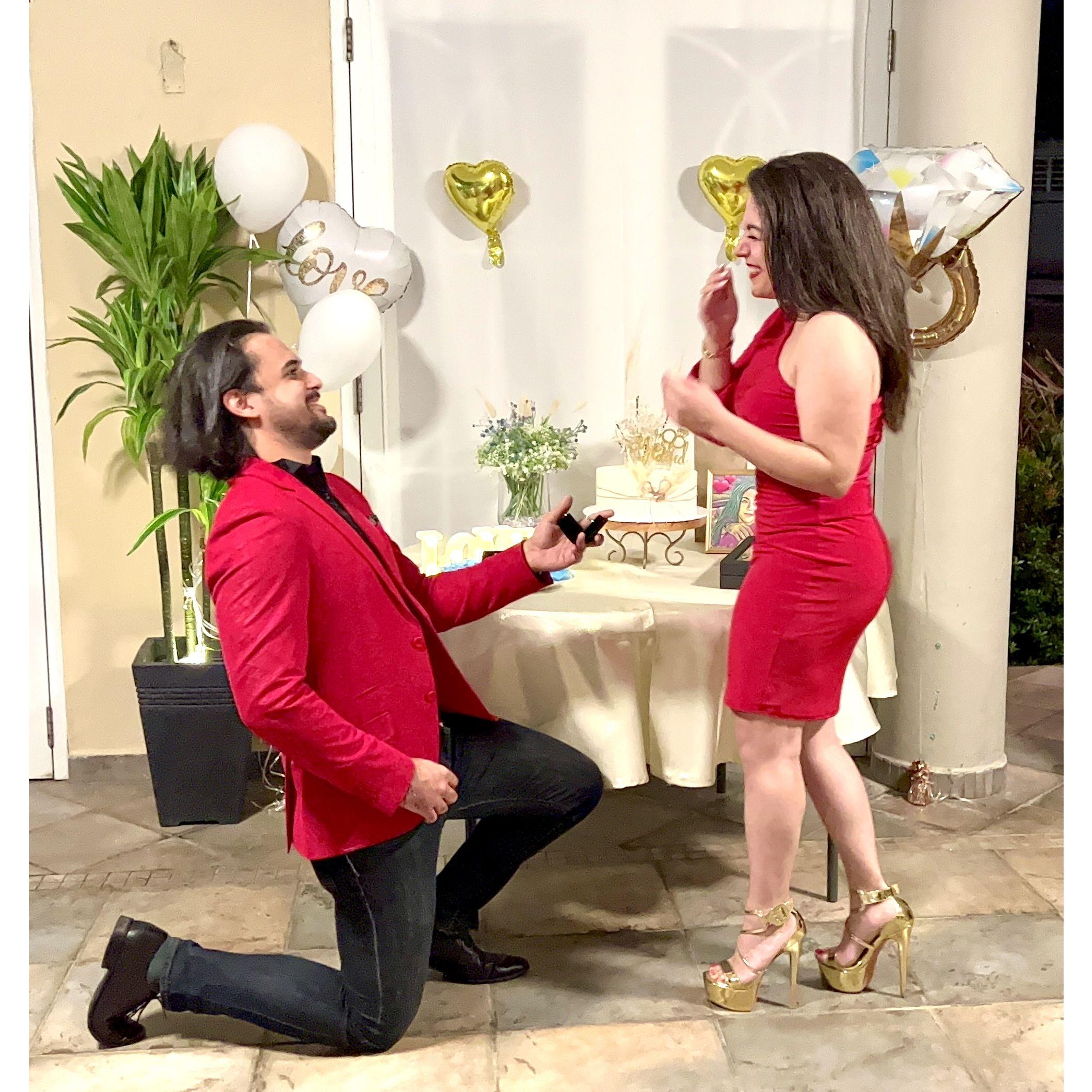 The day Axel popped the question! December 30, 2021