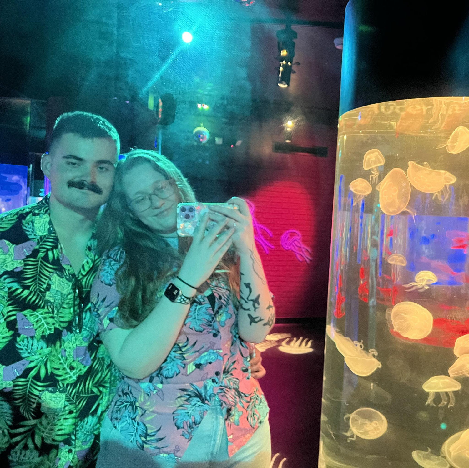 My 24th birthday, at the aquarium.