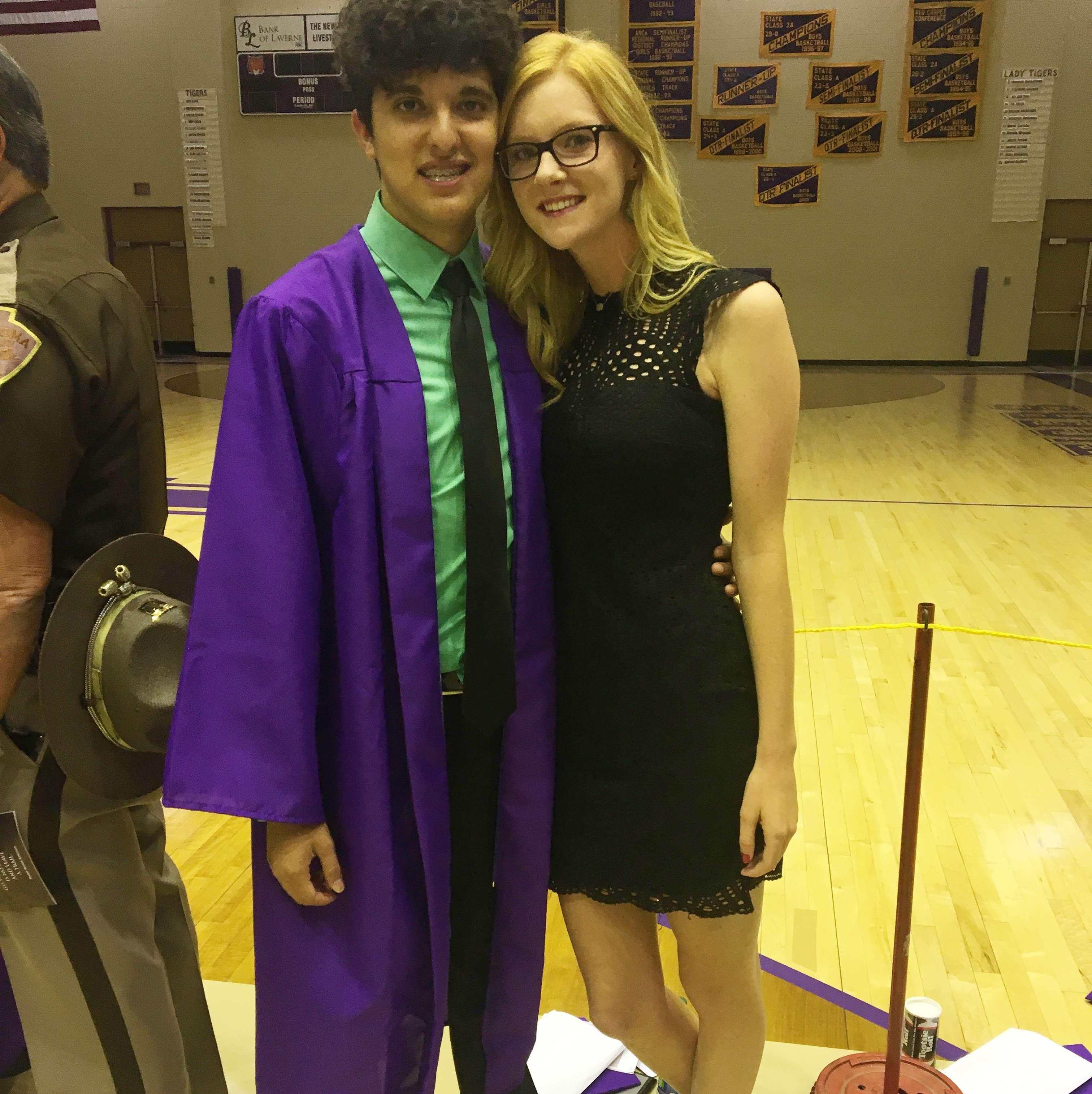 Nate's high school graduation
