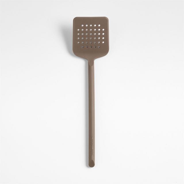 Crate & Barrel Mushroom Brown Silicone Turner Spatula