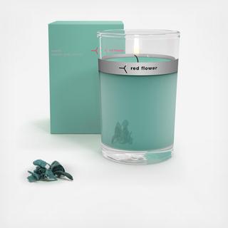 Ocean Petal Topped Candle