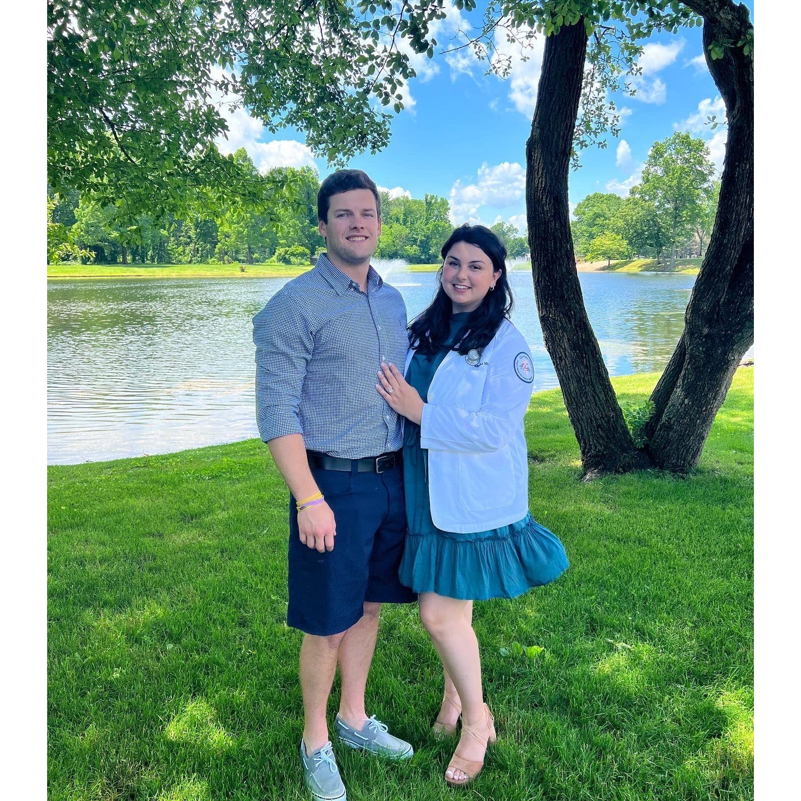 June 2022- Marisa's repeat White Coat Ceremony at Quinnipiac