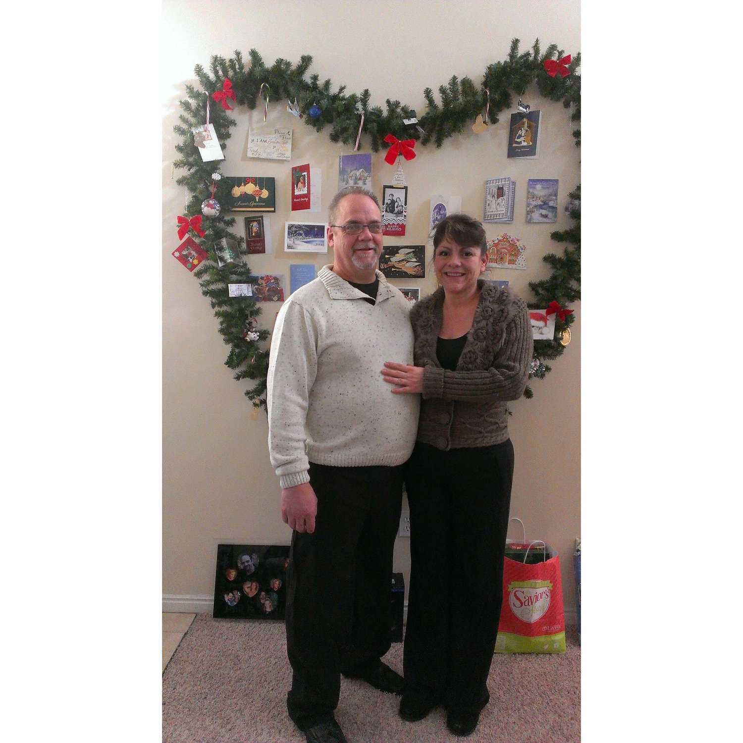 Christmas in front of our prayer Wall
12/25/2013