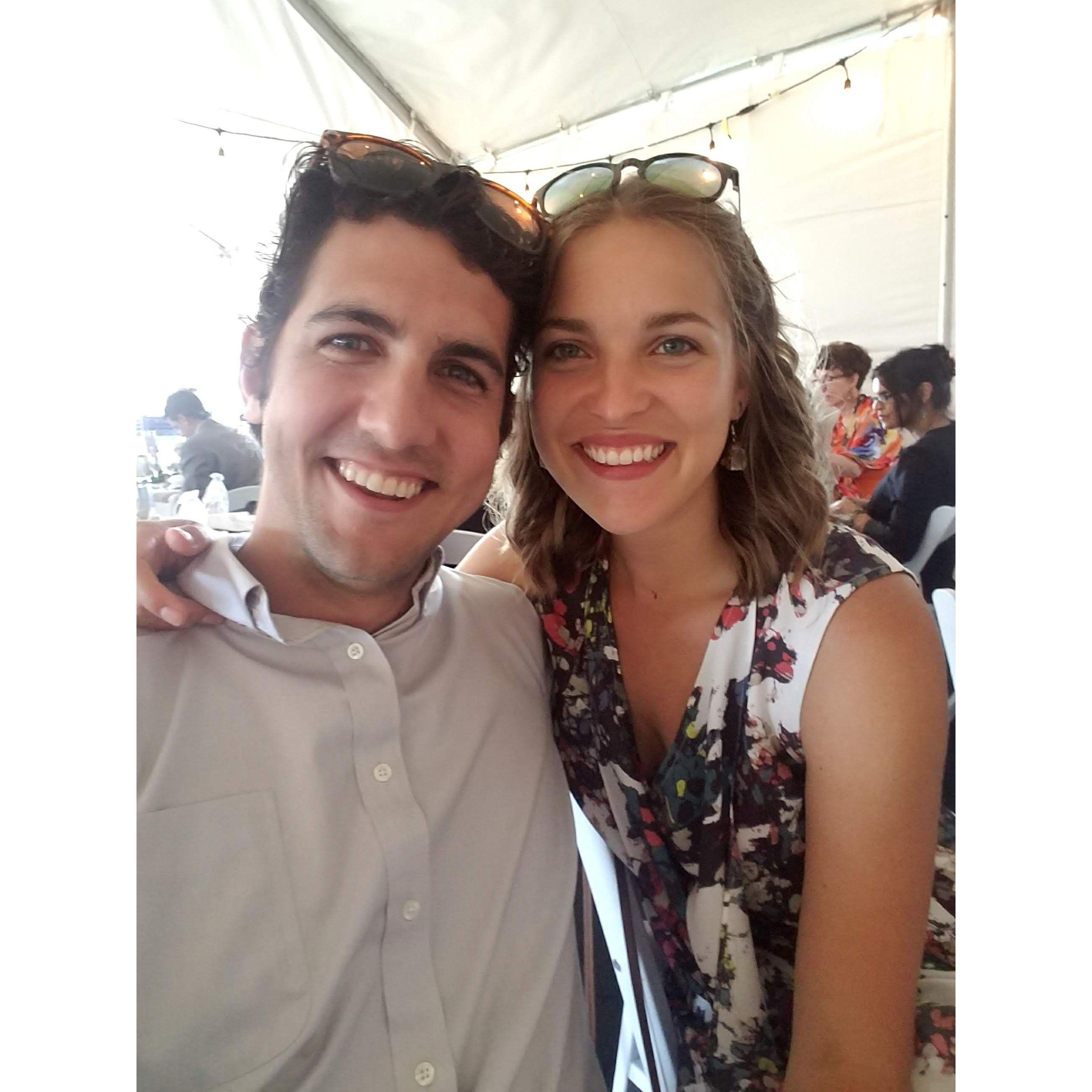 Our first wedding together.