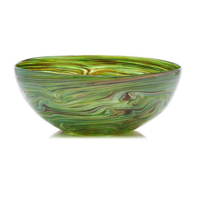 Calcedonio Glass Salad Bowl