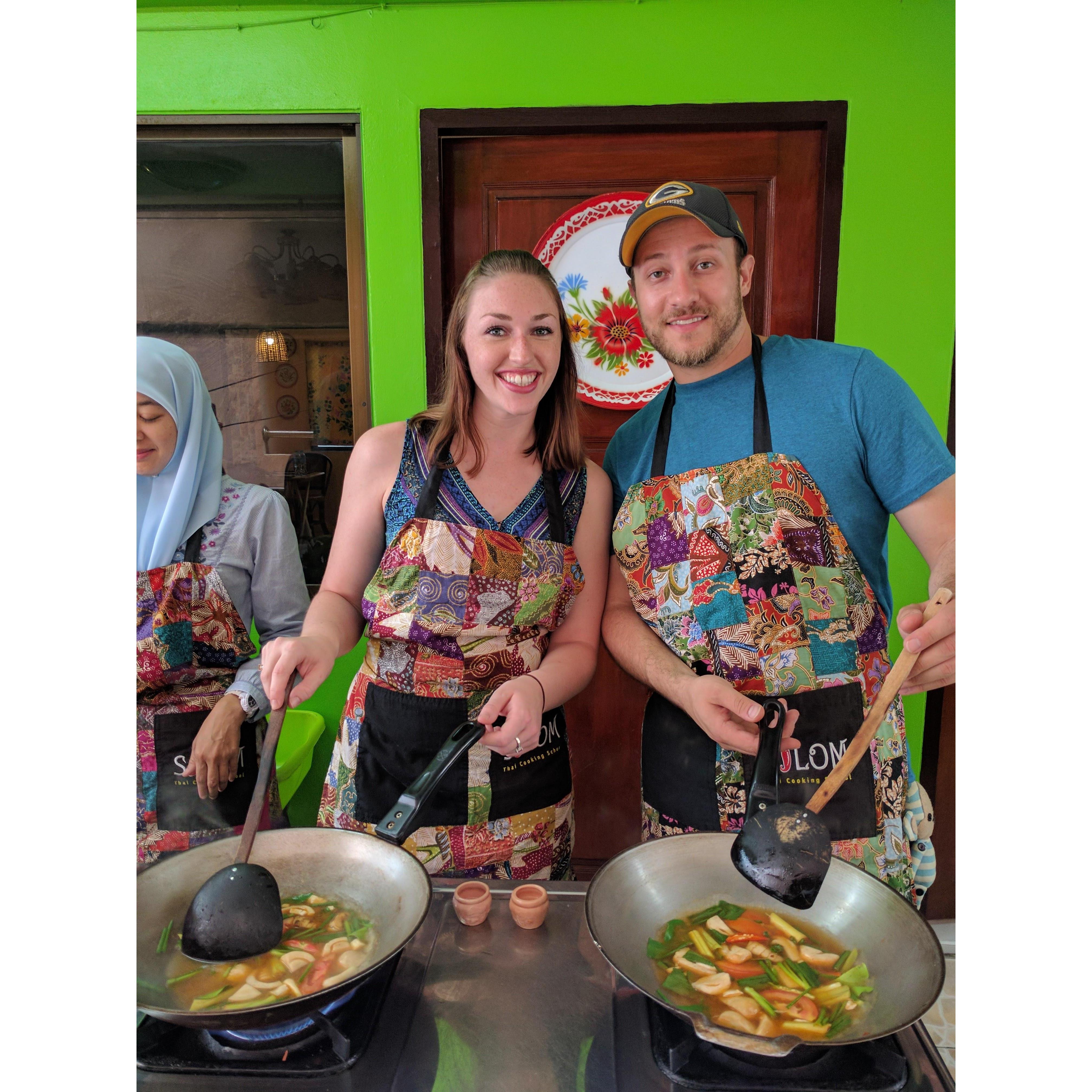 Cooking in Thailand