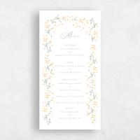 Yellow Wedding Menu - Regal