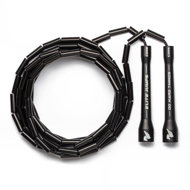 Elite Jumps - Do Hard Things 1” Beaded Jump Ropes | Crossover Jump Rope for Your Exercise Equipment | Segmented Jump Rope