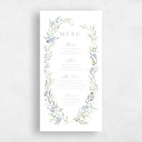 Blue Wedding Menu - Darcy Foil