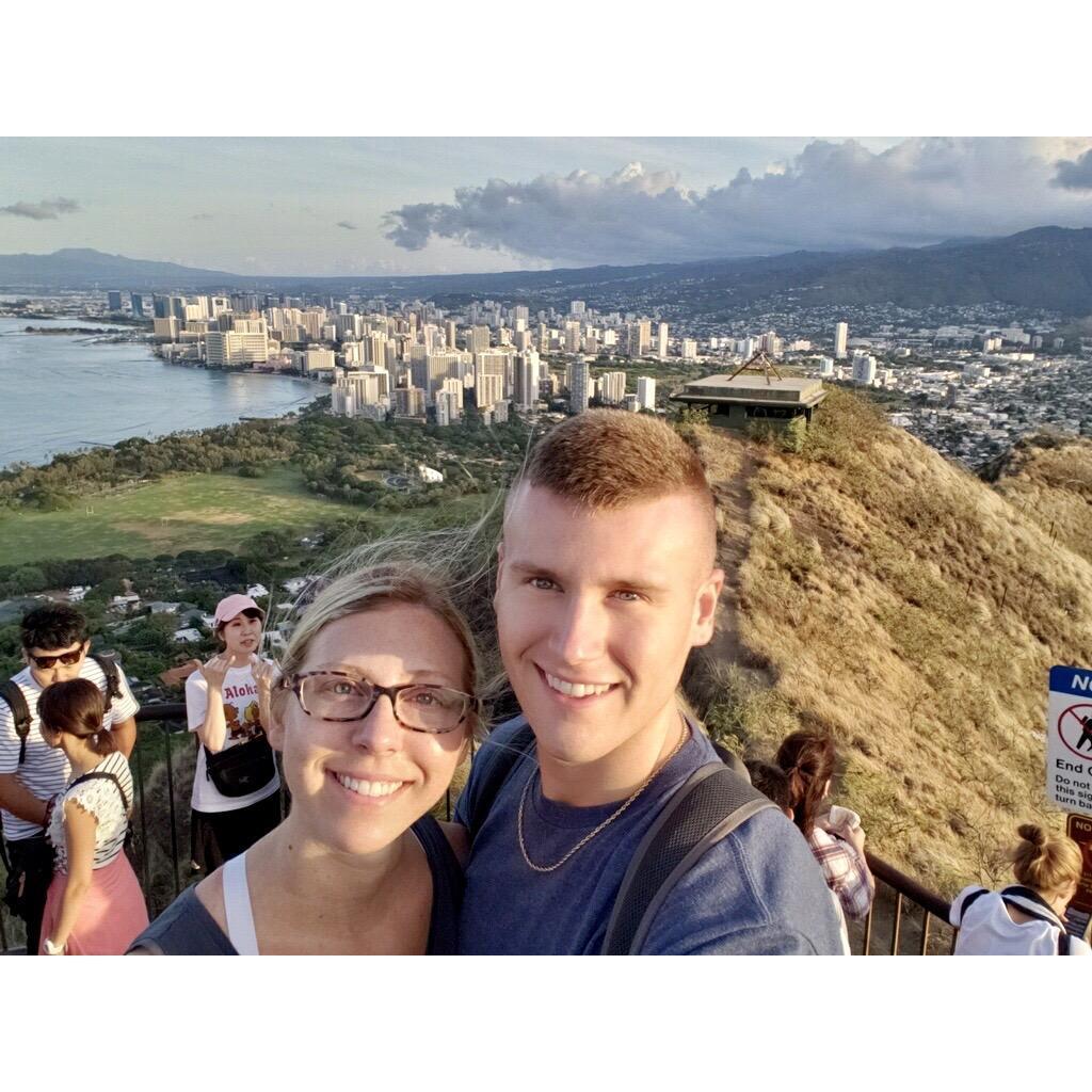On top of Diamond Head