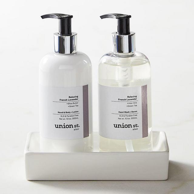 Union St. Elixir Relaxing French Lavender Soap & Lotion Caddy