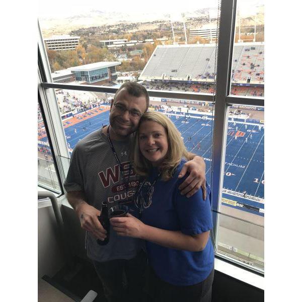 October 2017. Gavin's Dad invited us to watch a BSU football game in a Skybox! It was Amanda's first time meeting meeting her future Father in Law. What a wonderful evening out!
