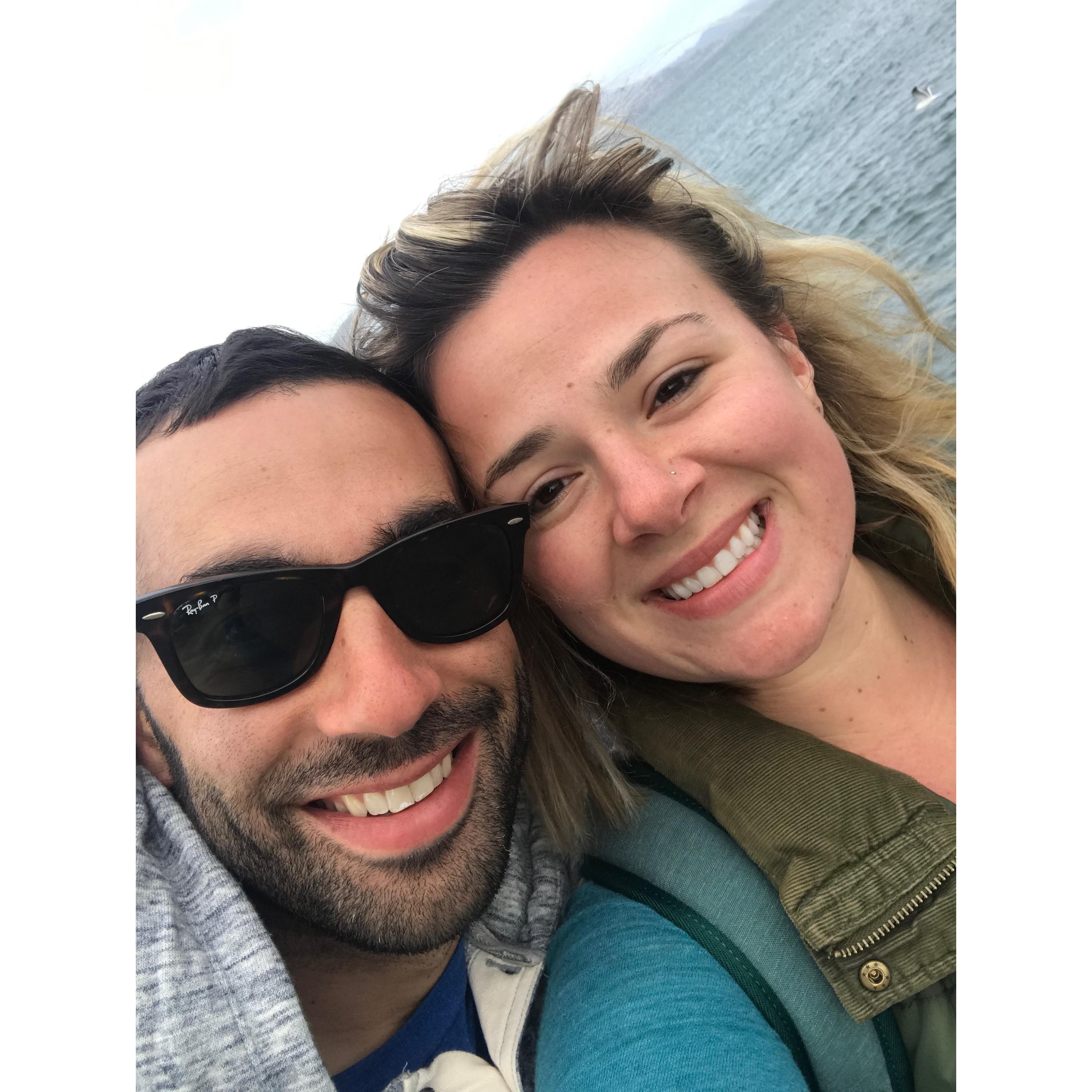One of our many trips to Fort Mason to stare at the Golden Gate :)