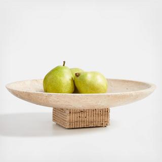 Issac Travertine Centerpiece Bowl