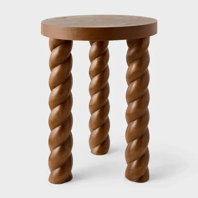 Braided Accent Table Walnut - Threshold™ designed with Studio McGee
