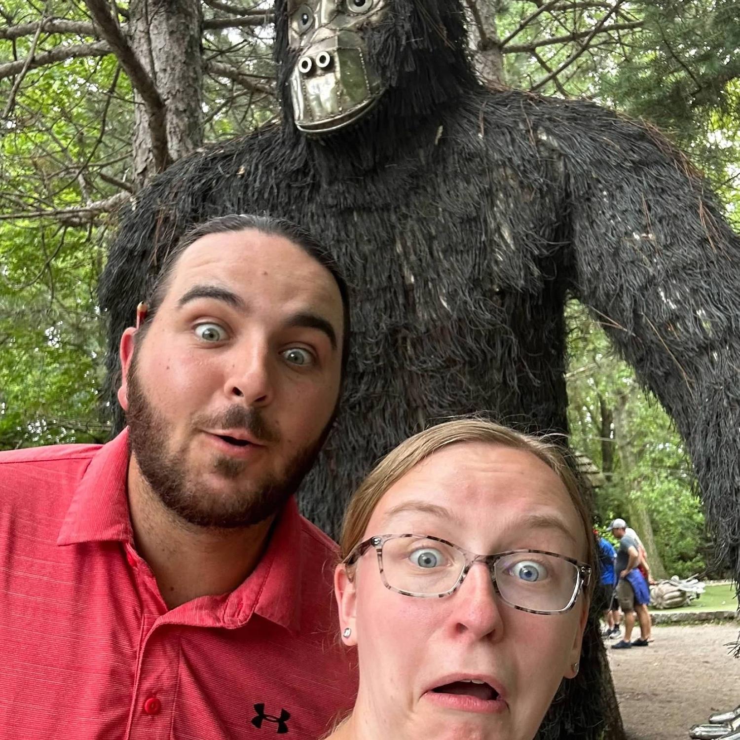 Chase is quite the good golfer, and his family also likes to tease him about Big Foot. We combined the two during this fun mini golf adventure with Alexa's aunt.
