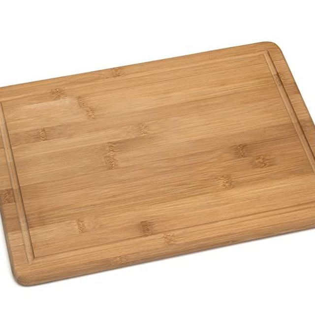 Lipper International Bamboo Wood Kitchen Cutting and Serving Board with Non-Slip Cork Backing, Large, 15-3/4" x 11-3/4" x 5/8"