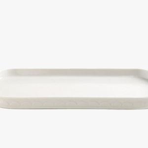 Jolie Porcelain Bathroom Tray