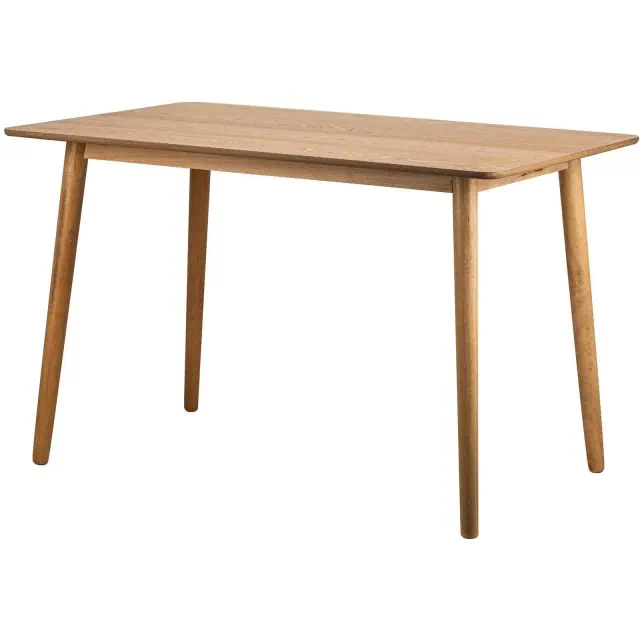 Nordlys 4-Person Solid Pine Rectangular Dining Table Classic Style Dining Room