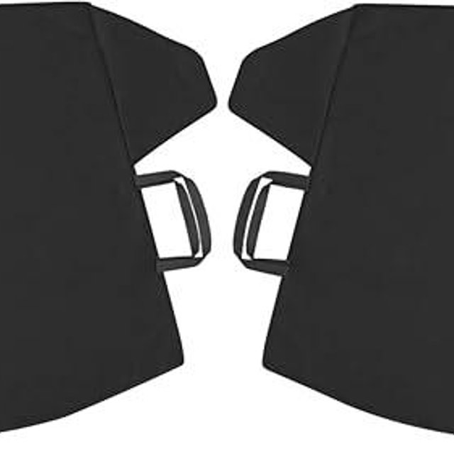 Cat® Windshield Snow Cover, Toughest Car Frost Protector for Ice & Sleet, Weatherproof for Winter, Anti-Theft Straps, Freeze Protector- Auto Car Truck Van SUV, Wide Size 78"x45" inch,Black,(Pack of 2)