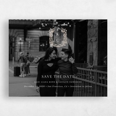 Beige Photo Wedding Save the Date - Mirra Photo