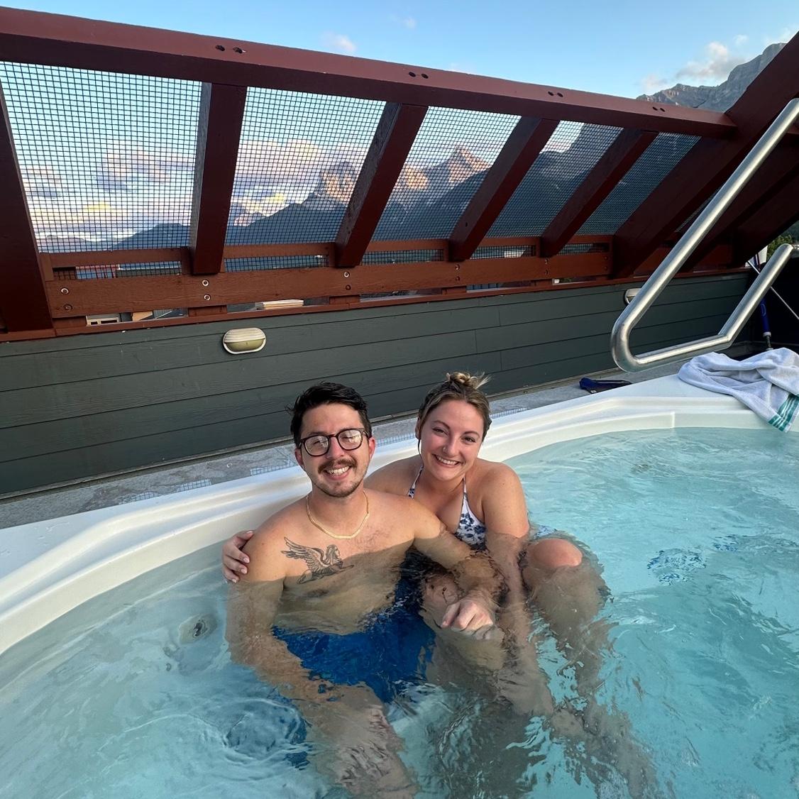 Rooftop hot tub