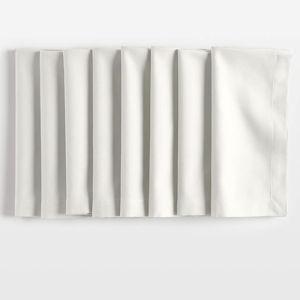 Aspen Ink Crisp White Organic Cotton Napkins, Set of 8 Reviews | Crate & Barrel