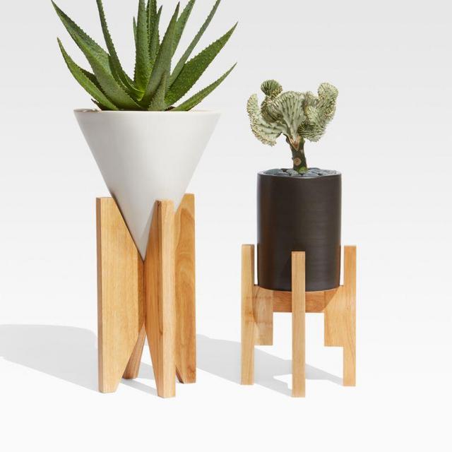 Eero Indoor/Outdoor Planters with Wood Stands