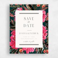 Green Wedding Save the Date - Waverly Portrait