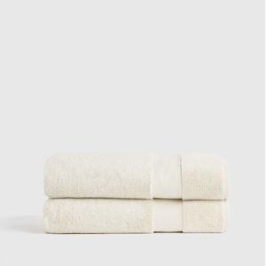 Turkish Ultra Luxe Plush Bath Sheet (Set of 2) in Ivory