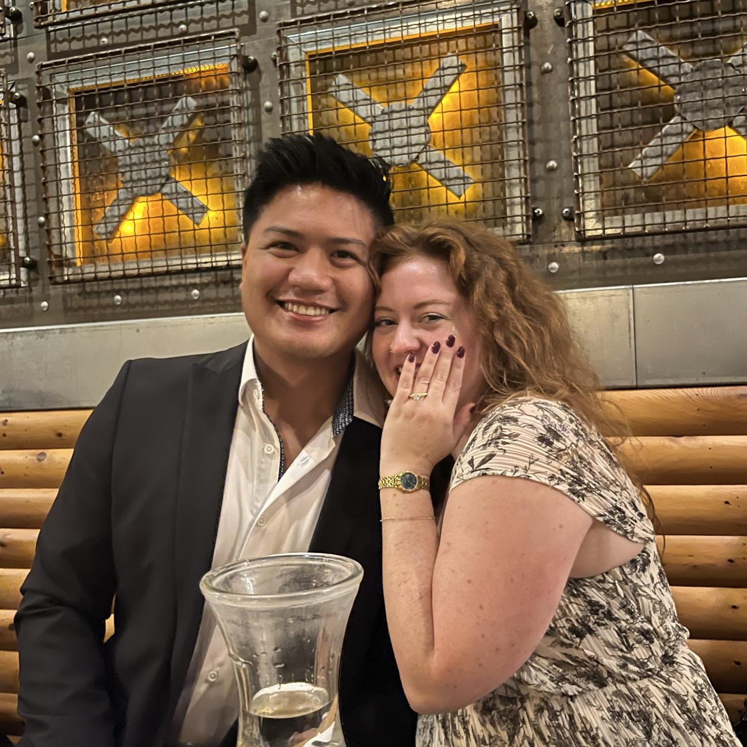 our engagement celebration dinner! October 19, 2024
