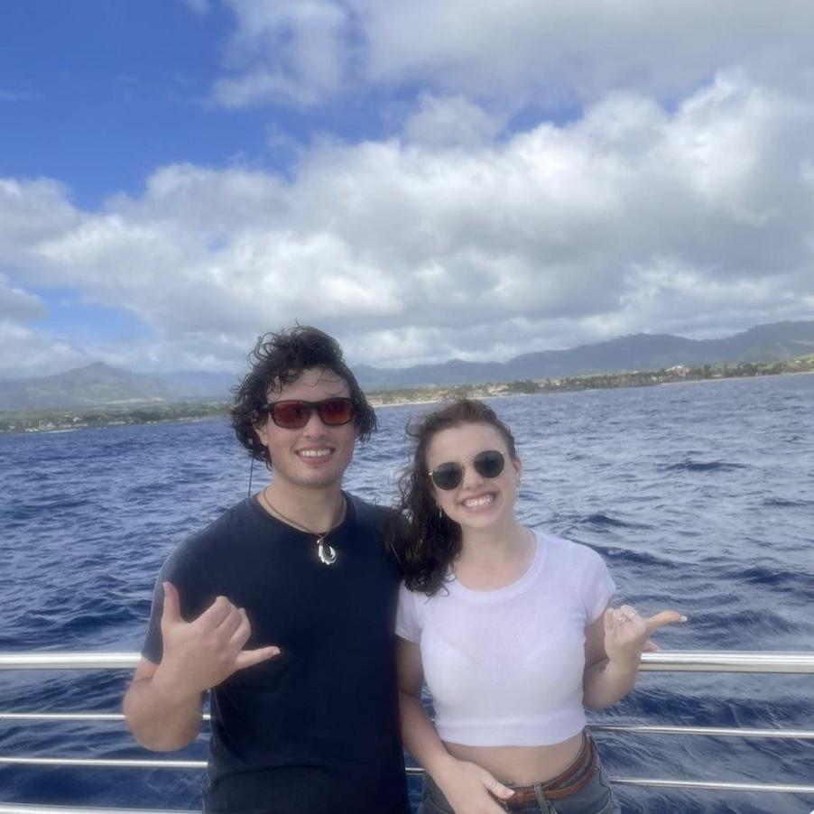 Our first time together in Hawaii