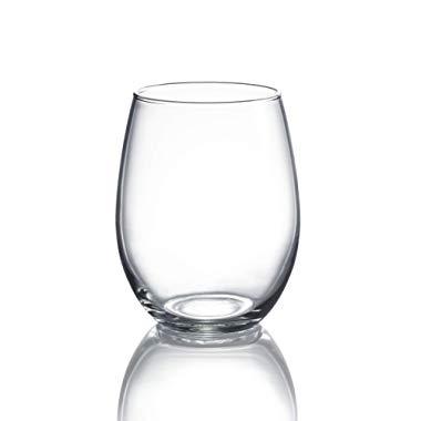 Luminarc Perfection Stemless Wine Glass (Set of 12), 15 oz, Clear - N0056