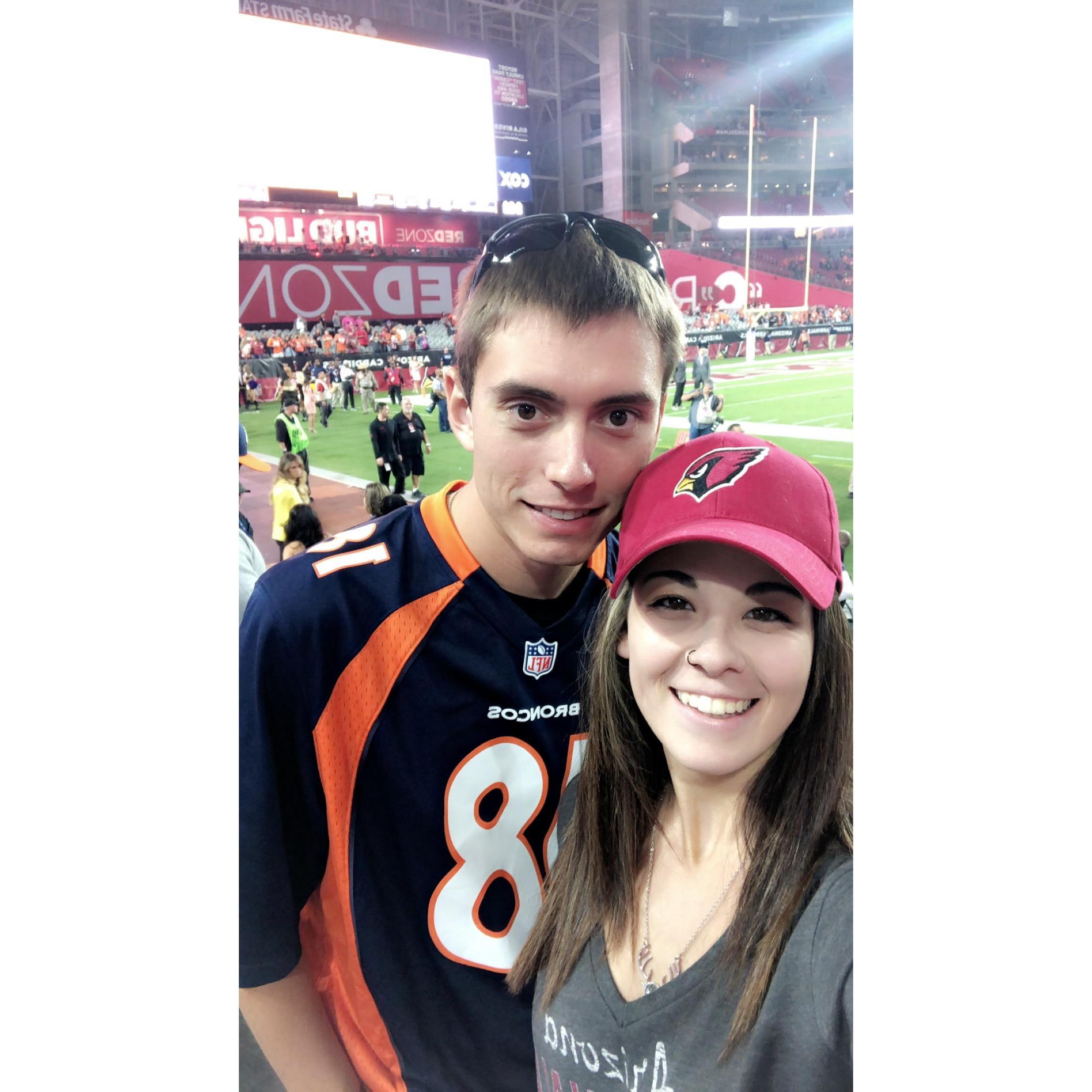 Cardinals vs. Broncos. October 2018.