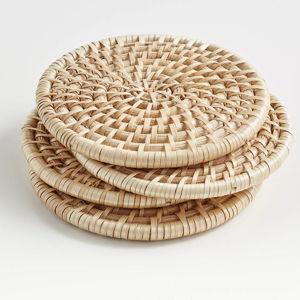Artesia Natural Coasters, Set of 4 + Reviews | Crate & Barrel