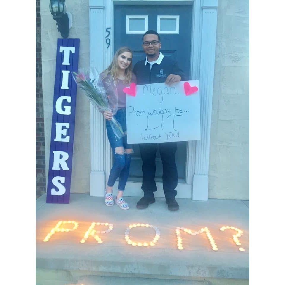 Isaiah asking Megan to prom. (The term "lit" was cool during this time...)
