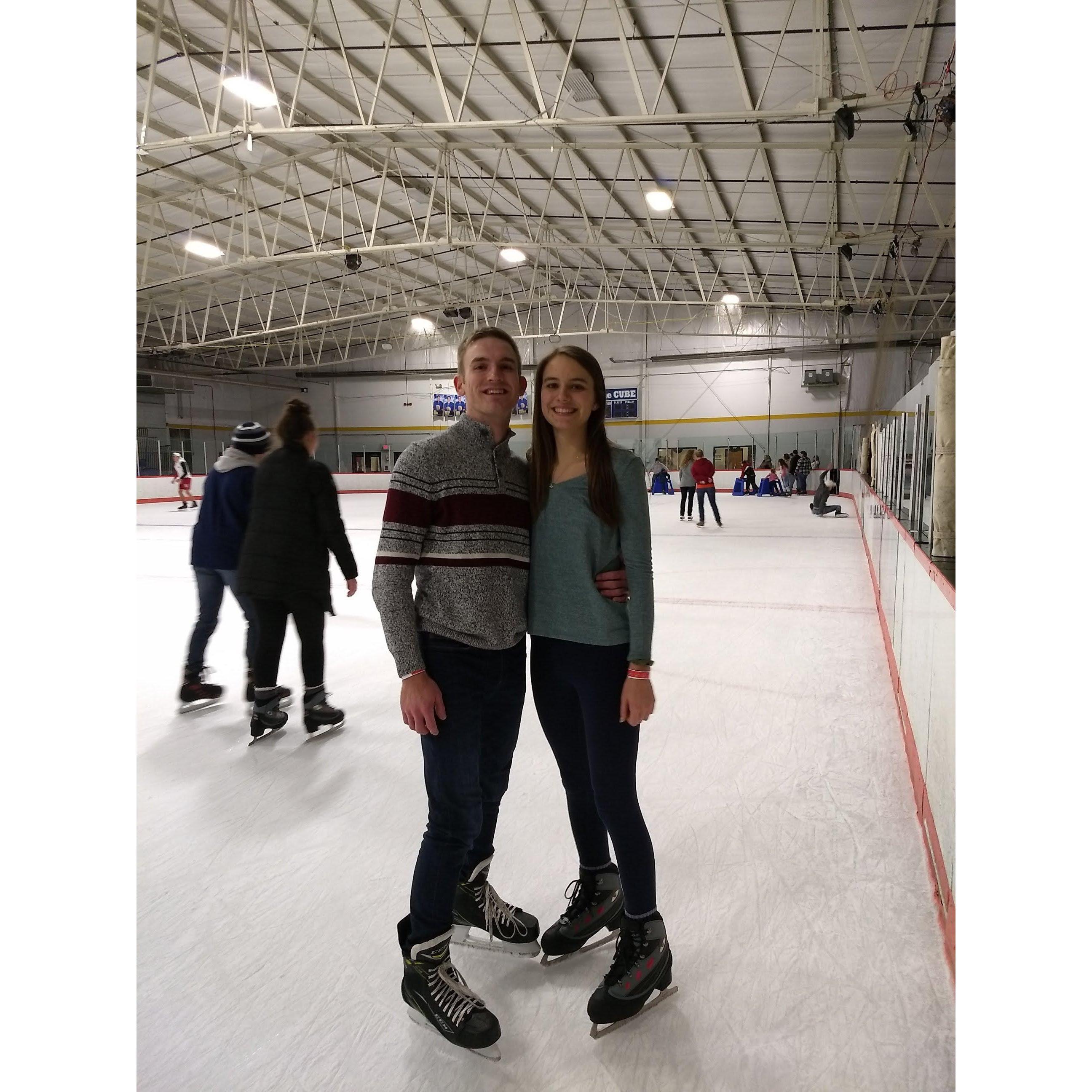 Ice skating