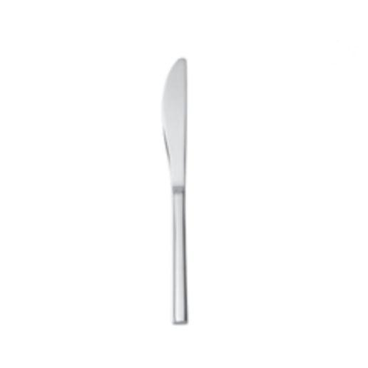 12 Fortessa Stainless Steel Arezzo Table Knife with Solid Handle, 8-3/4"