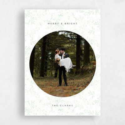White Holiday Card - Emma