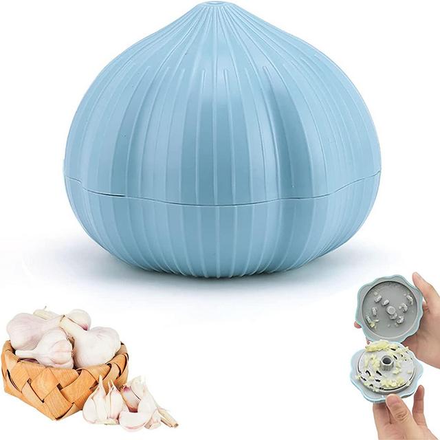 Garlic Mincer and Grinder, blue