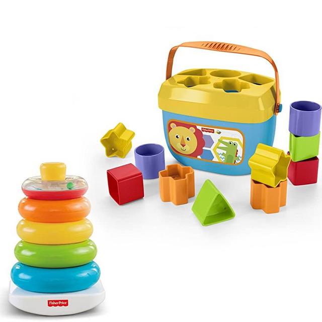 Fisher-Price Rock-a-Stack & Baby's First Blocks Bundle