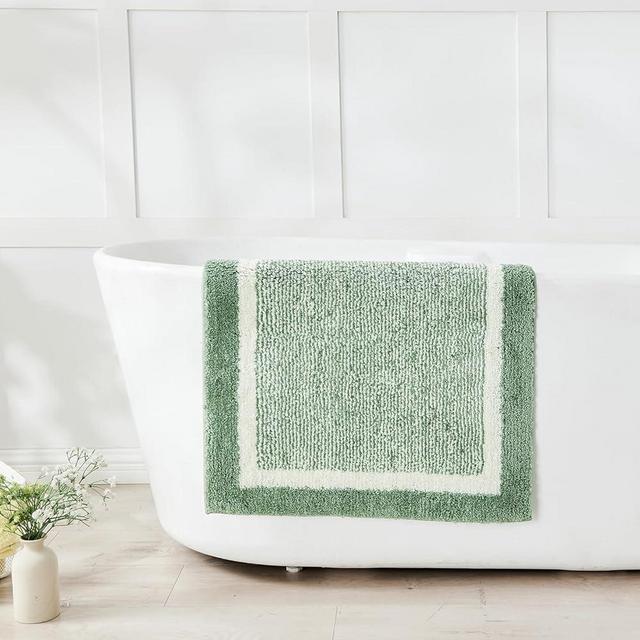 CozeCube Bath mats for Bathroom Non Slip, Plush Shaggy Bath Rugs for Bathroom Washable, Extra Soft and Absorbent Microfiber Bath Rugs, Bath mat Runner, Sage Green, 59" x 24"