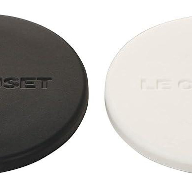 Le Creuset Set of 2 Mill Caps, Black and White, 12"