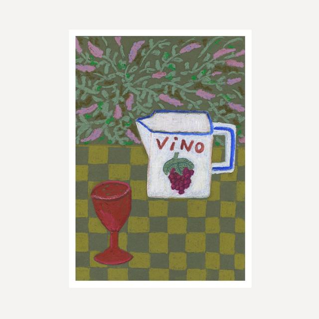 Vino by the Buddleia Print